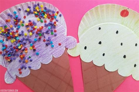 creative ice cream cone craft  preschoolers