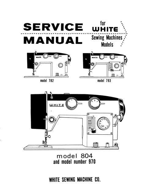 service manual parts list white     sewing machine