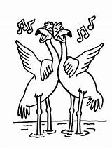 Stork Storks Singing Coloringbay sketch template