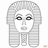 Maschera Funeraria Stampare Egizi Colorear Egyptian Tutankhamon Egipcia Supercoloring Disegno Egizia Tombale Egipto Máscara Tablero sketch template
