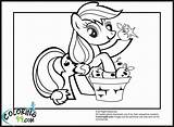 Coloring Pony Little Pages Applejack Apple Jack Mlp Colouring Her Color Pinkie Pie Kids Apples Printables Before Printable Books Popular sketch template