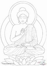 Drawing Temple Buddhist Getdrawings Coloring sketch template