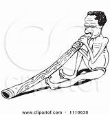 Aboriginal Didgeridoo Clipart Man Playing Coloring Aussie Sitting Printable Royalty Illustration Holmes Dennis Designs Colouring Pages Poster Vector Animal Posters sketch template