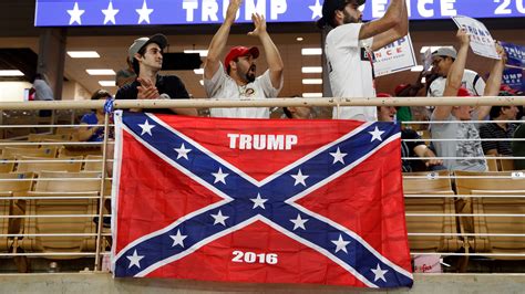 donald trump rally  confederate flag    quickly     york times