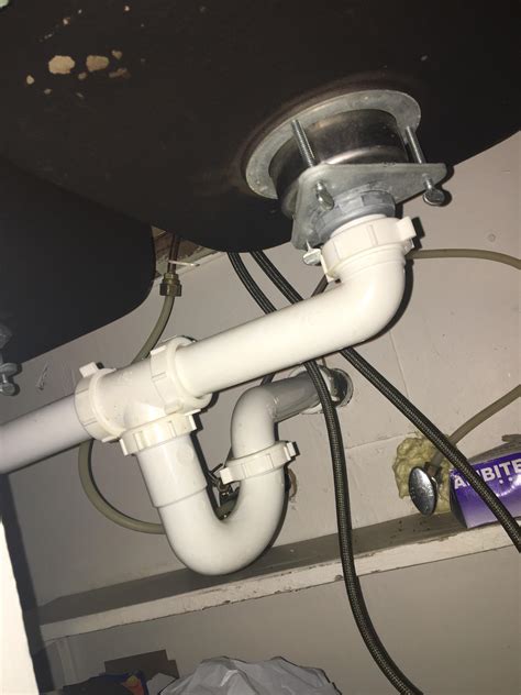 advice    connect  dishwasher drain hose  pipes  sink plumbing