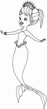 Princesse Oona Sophie Mermaid Coloringhome Greatestcoloringbook Descobre sketch template