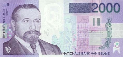 bankbiljet  belgische frank   victor horta architect bank notes