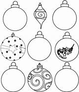Christmas Ornaments Colour Own Printables Printable Print Sheet Baubles Pack sketch template
