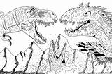Rex Tyrannosaurus Ausmalbilder Indominus Tiranosaurio Jurassic Spinosaurus Dientes Tirex Muestra Afilados sketch template