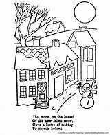 Christmas Before Night Coloring Pages Fallen Snow Twas Breast Moon Honkingdonkey Story Stories sketch template