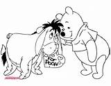 Coloring Pages Disney Valentines Pooh Eeyore Winnie Valentine Printable Heart Minnie Mouse Mickey Disneyclips Kids Tigger Donald Duck Piglet sketch template