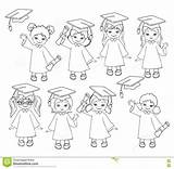 Tocco Graduazione Ragazze Insieme Abito Reeks Meisjes sketch template