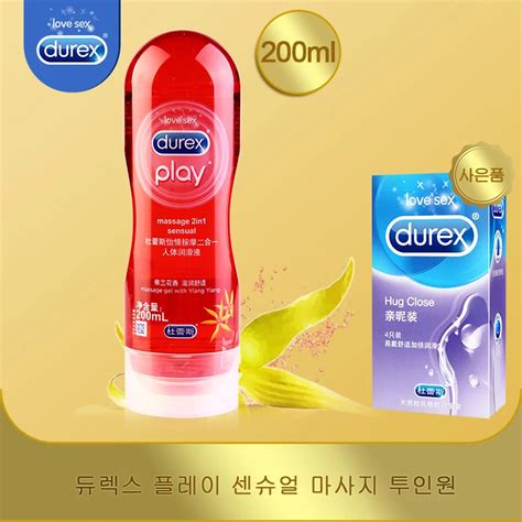 Durex Lubricant 200ml Water Based 2in 1 Massage Gel Sensual With Ylang