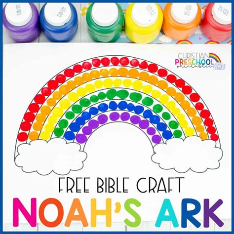 rainbow craft preschool themed activity christian preschool printables