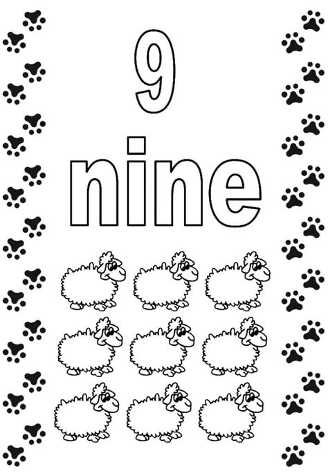 number  coloring pages  printable crafts    kids