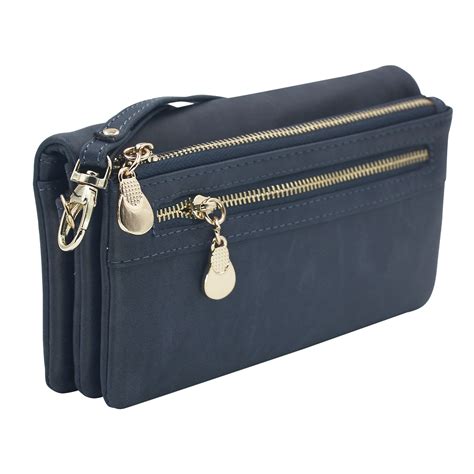 women lady clutch leather wallet long card holder phone bag case purse