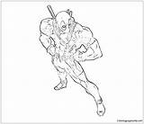 Taskmaster Deadpool sketch template
