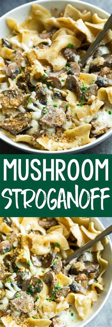 vegetarian mushroom stroganoff recipe vegetarian main dishes easy meals food recipes