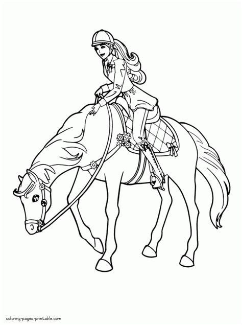 barbie   sisters   pony tale coloring pages    print