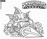 Skylander Grunt Gill Skylanders Kleurplaten Kleurplaat Criatura Escapar Wasser Colorearjunior sketch template