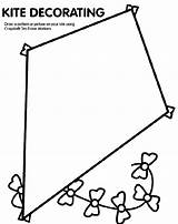 Kite Printable Coloring Pages Kids Template Kites Templates Printables Color Colour Print Craft Crayola Franklin Activities Wind Preschool Sheet Own sketch template