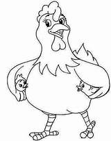 Coloring Pages Animal Farm Galinha sketch template