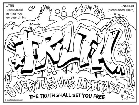 printable graffiti coloring pages