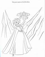 Coloring Let Go Pages Elsa Frozen Getcolorings Froze Print Getdrawings sketch template