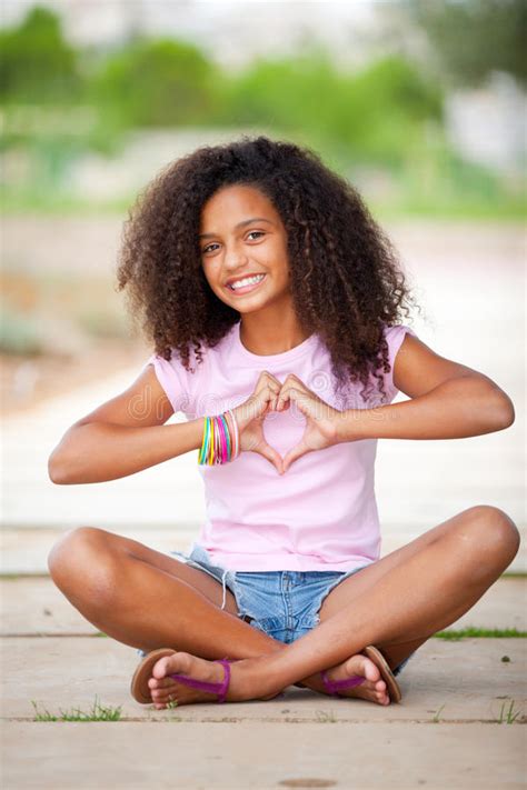 pretty afro teen stock image image of teenager girls