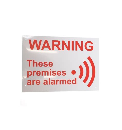 external alarm warning sign