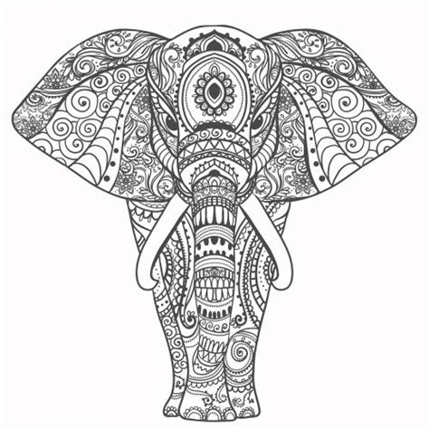 images  elephant coloring pages  adults  pinterest