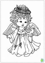 Coloring Angel Pages Christmas Angels Print Colouring Kids Printable Adult Color Adults Dinokids Rocks Close Comments sketch template