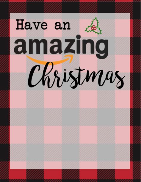 printable christmas gift card holders  amazon paper trail design