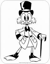 Scrooge Ducktales Mcduck Disneyclips sketch template