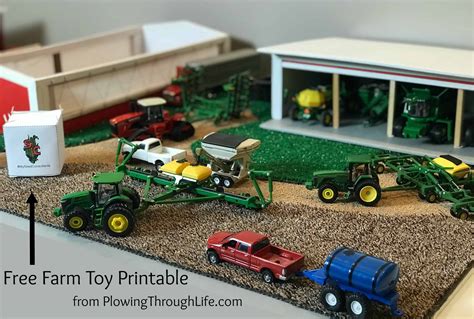scale farm toy display planting ideas