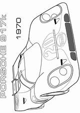 Porsche 917k Coche Carreras Coloringonly sketch template