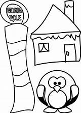 Pole Coloring North Pages Wecoloringpage Printable Kids sketch template