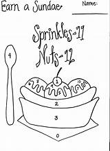 Ice Cream Multiplication Banana Split Sundae Coloring Times Math Facts Party Tables Will Printable Incentive Drawing Learn Pages Do October sketch template