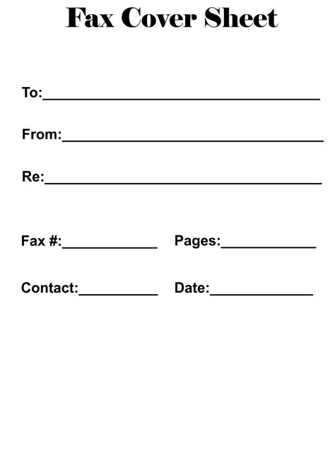printable fax cover sheet  printable calendar templates