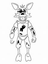 Fnaf Coloring Pages Foxy Printable Animatronics Coloring4free Cartoons Color Kids Print Bright Colors Favorite Choose sketch template