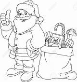 Santa Claus Coloring Pages Christmas Con Trineo Print sketch template