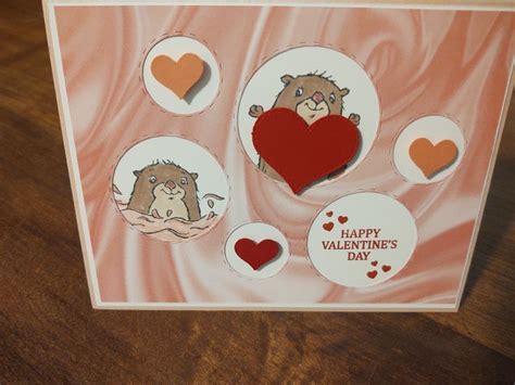 stampin  awesome otters valentines cards stamping  cards