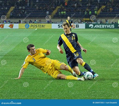 Ukraine Sweden National Teams Football Match Editorial Image Image