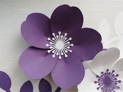 small paper flower template svg inspire uplift