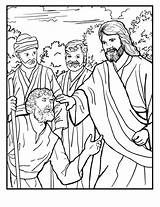 Bartimaeus Heals Sabbath Episode sketch template