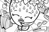 Coloring Kiss Shopkins Pages Online Strawberry Getcolorings sketch template