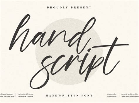 hand script beautiful handwritten font  perspectype studio  dribbble
