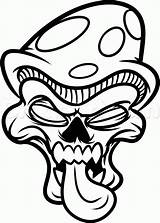 Skull Trippy Graffiti Dope Shroom Skeleton Gangster Skulls Cracked Clipartmag Coloriages Source Really Beginner sketch template