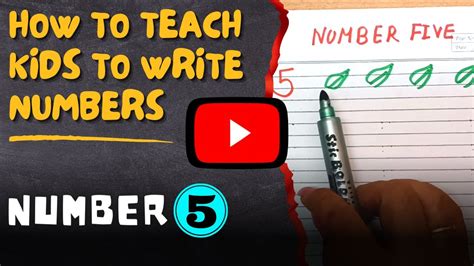 teach kids  write number  learn   write number