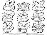 Eevee Evolutions Cute Davemelillo sketch template